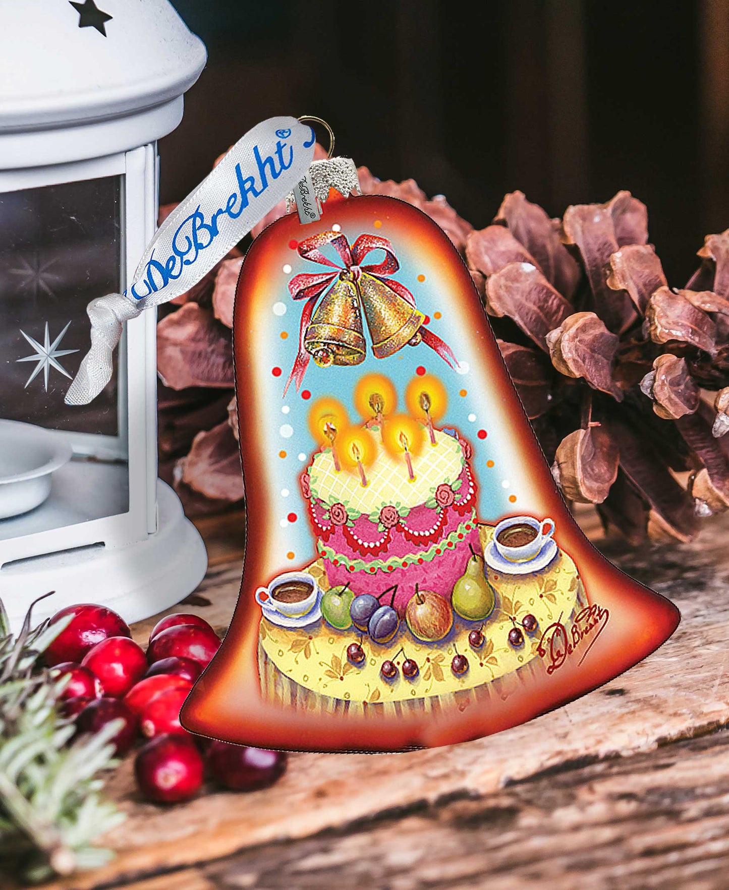 Celebration Bell Glass Ornament