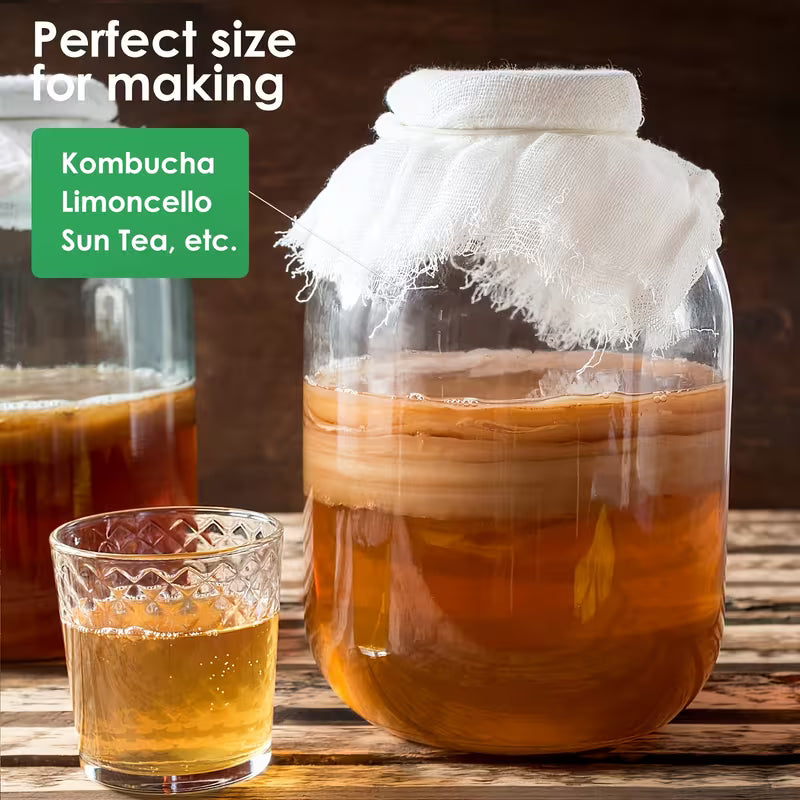 4-Pack 1-Gallon Glass Mason Jars with Airtight Hinged Lids