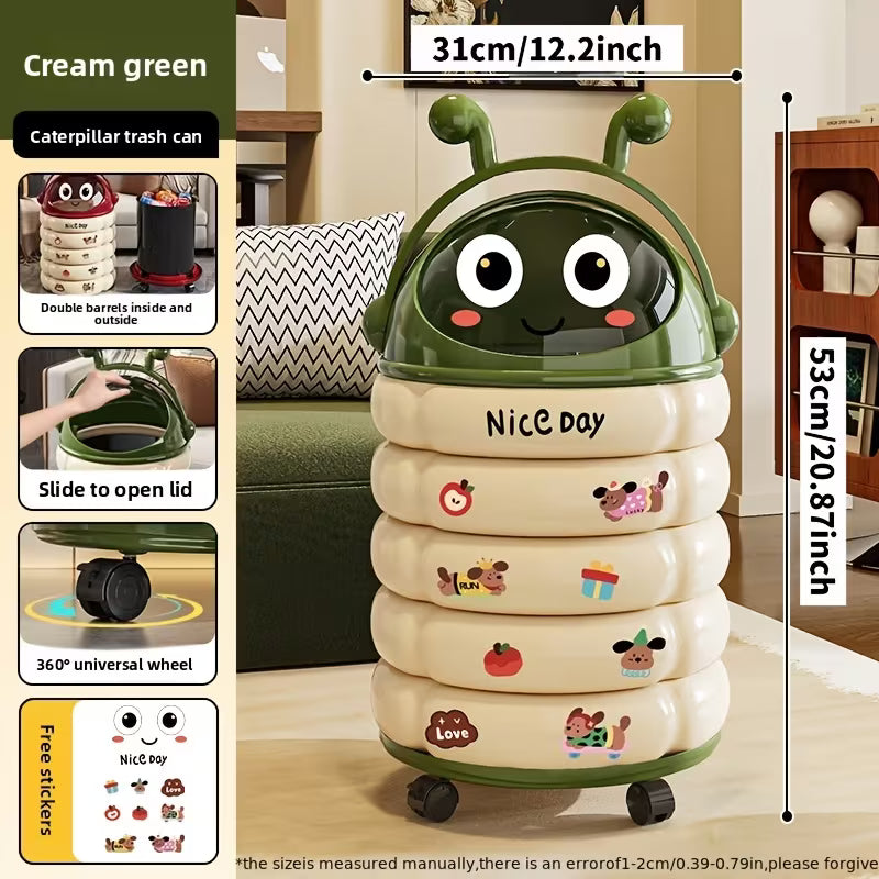 Indoor Compost Bin with Handle and Wheels