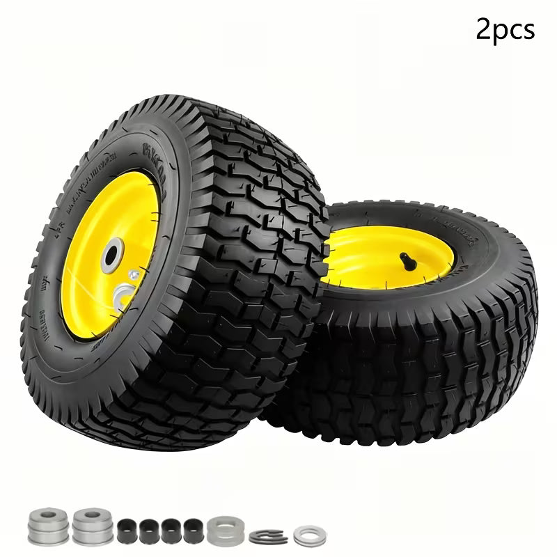 15x6.00-6 Tubeless Lawn Mower Front Tire Assembly