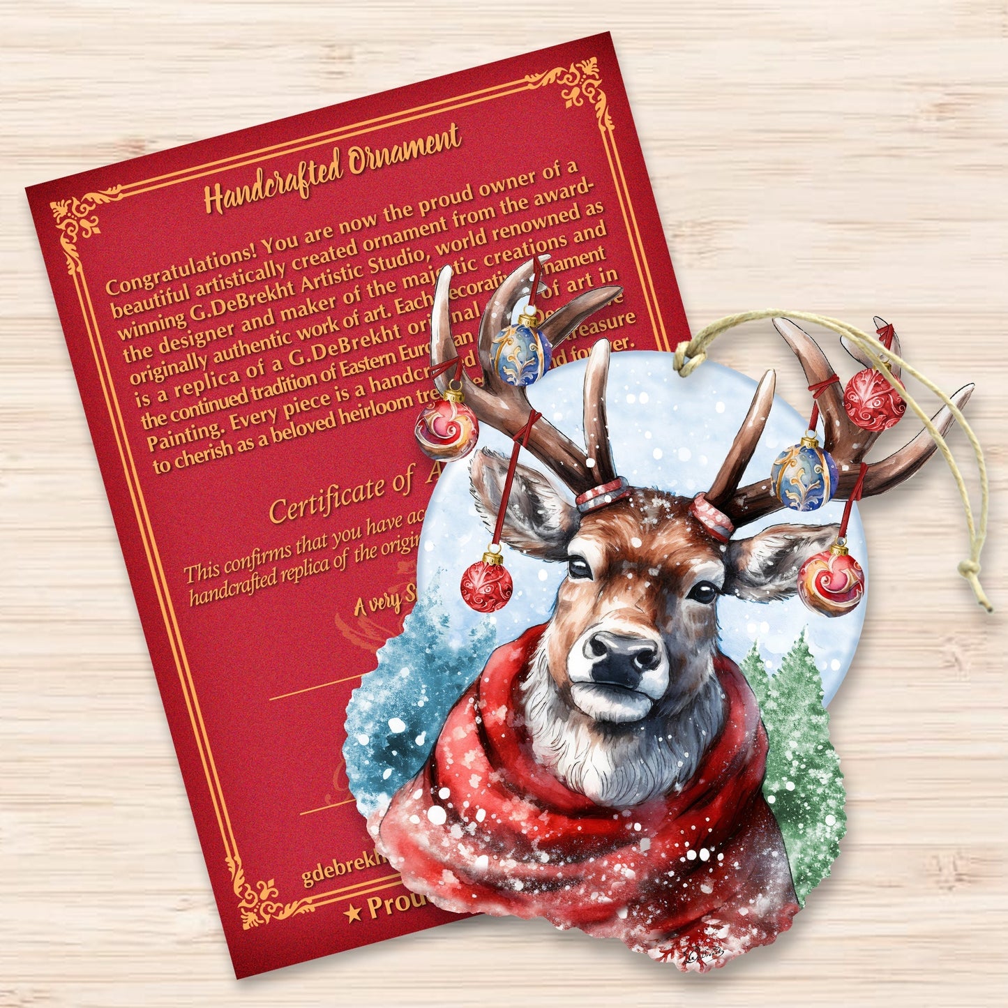Christmas Mood Wooden Ornaments