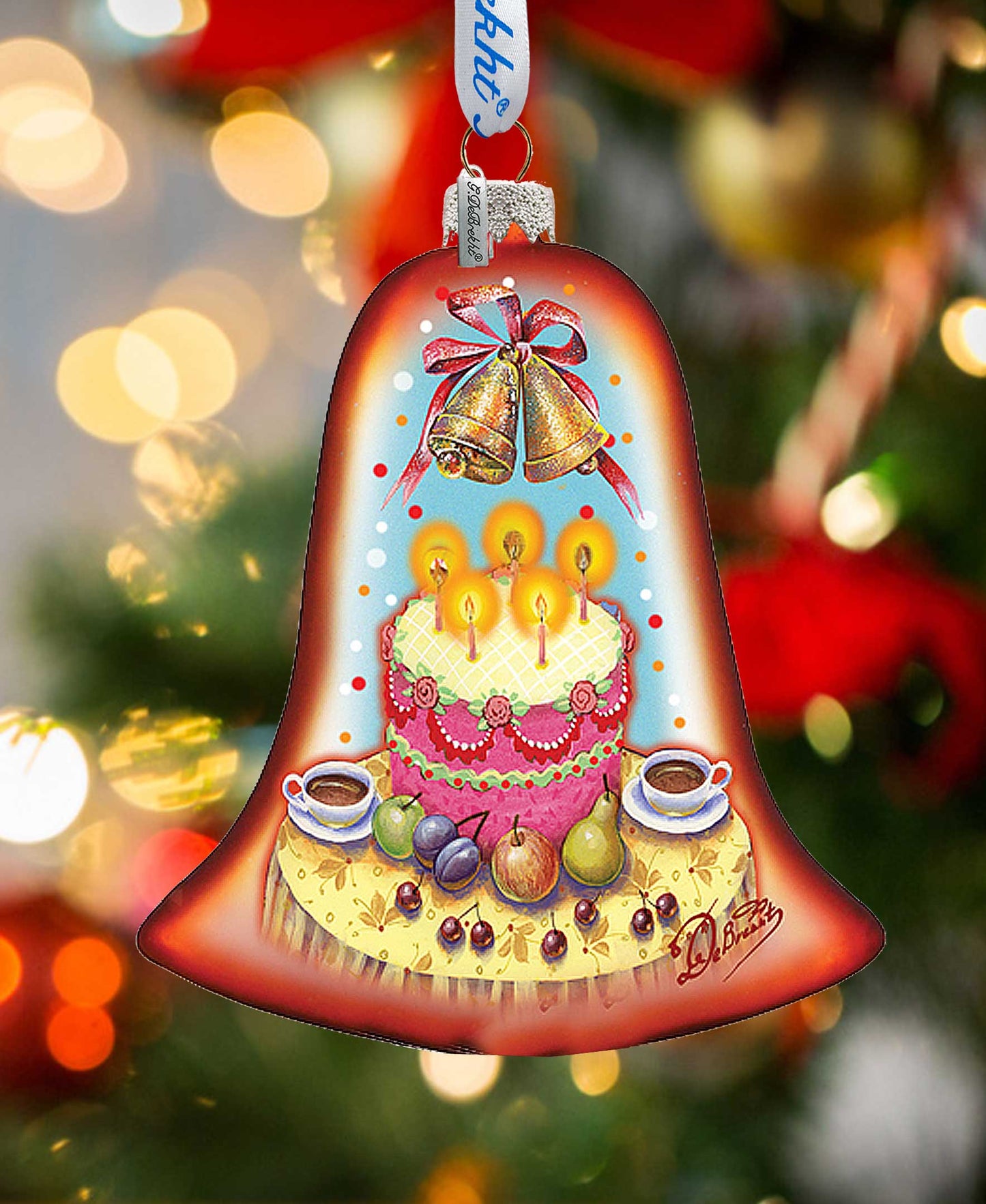 Celebration Bell Glass Ornament