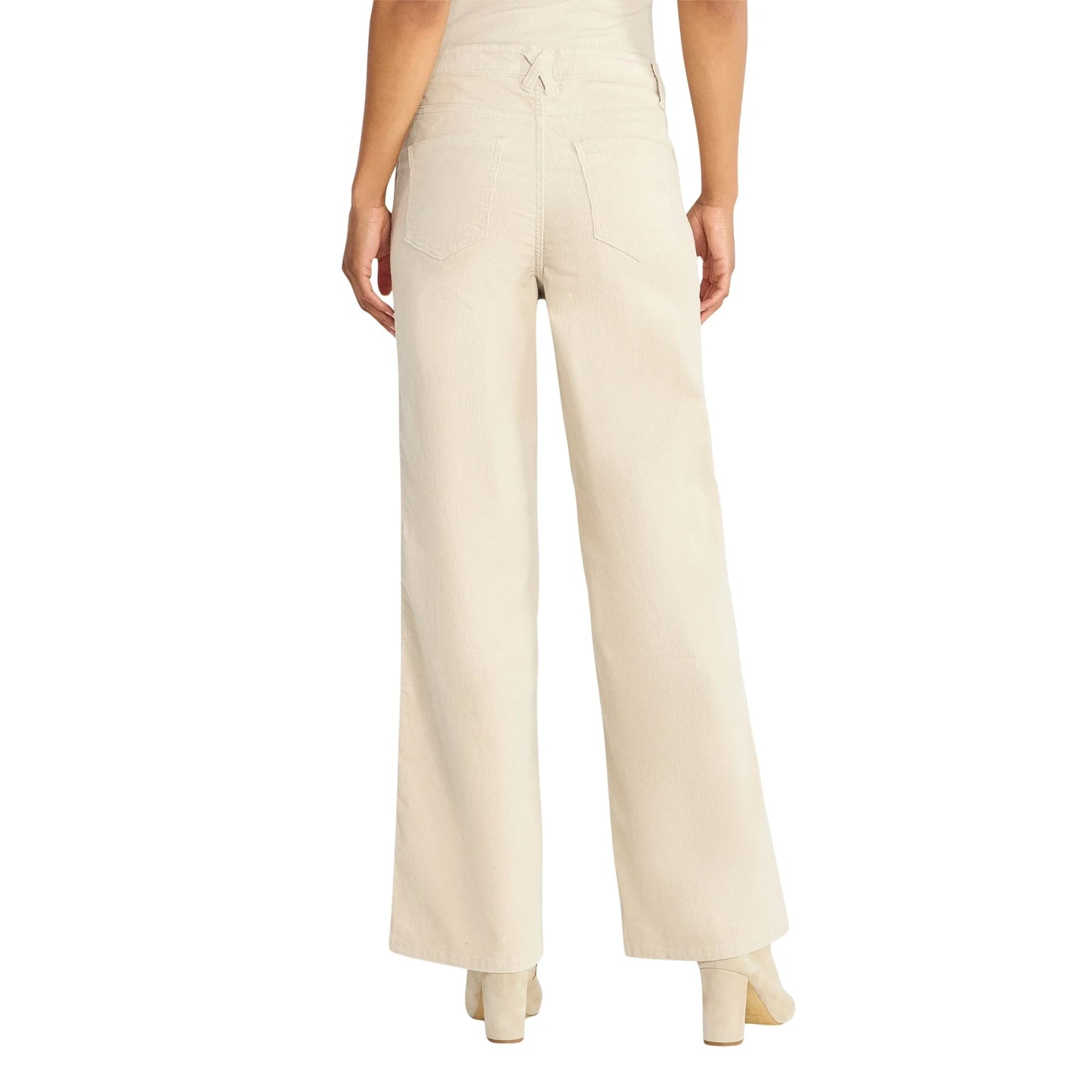 Women's and Women's Plus Corduroy Seamed Wide Leg Pants
