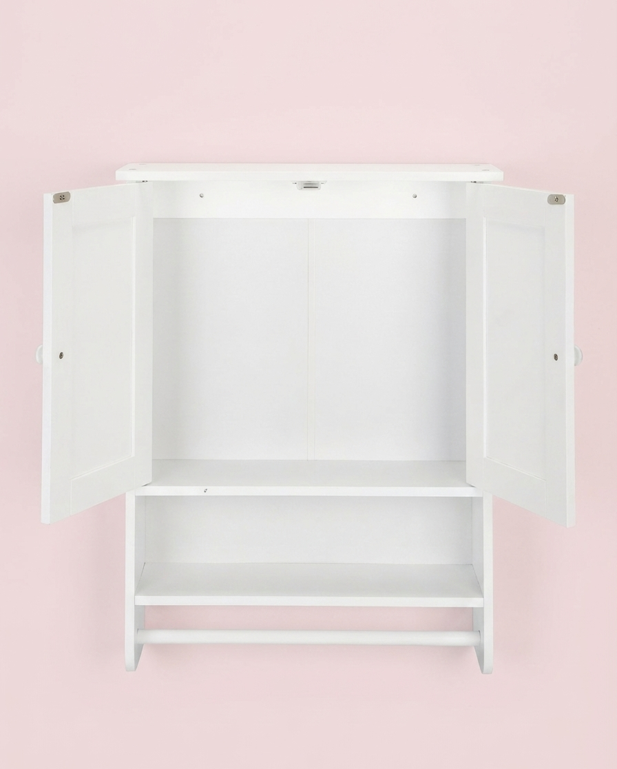 Modern Wall Mounted Bathroom & Kitchen Storage Cabinet – Space-Saving Organizer