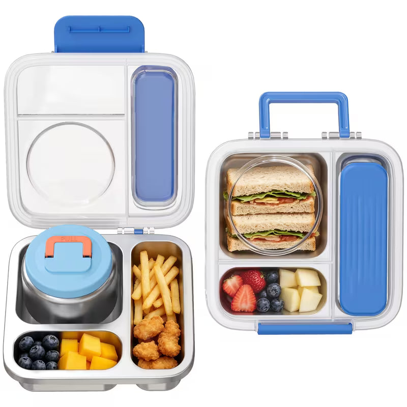Stainless Steel Lunch Box with 8 oz Soup Cup