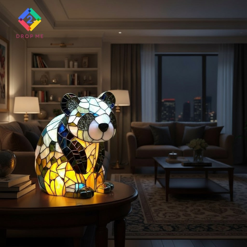 3D Animal Night Light - Touch Control Resin Desk Lamp