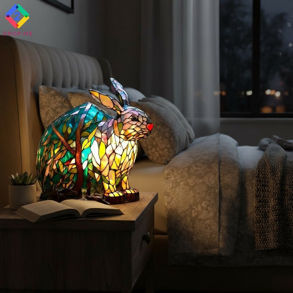 3D Animal Night Light - Touch Control Resin Desk Lamp