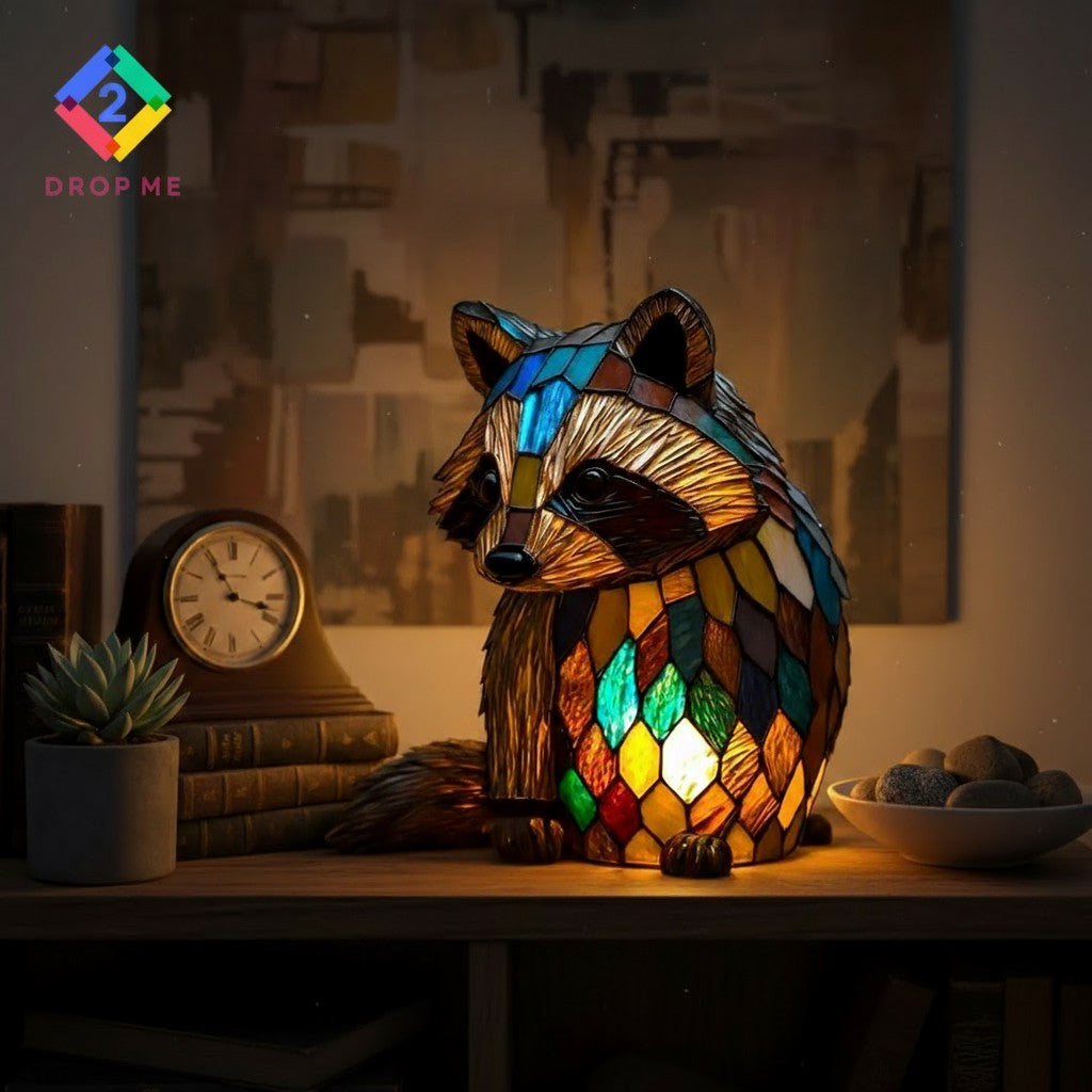 3D Animal Night Light - Touch Control Resin Desk Lamp