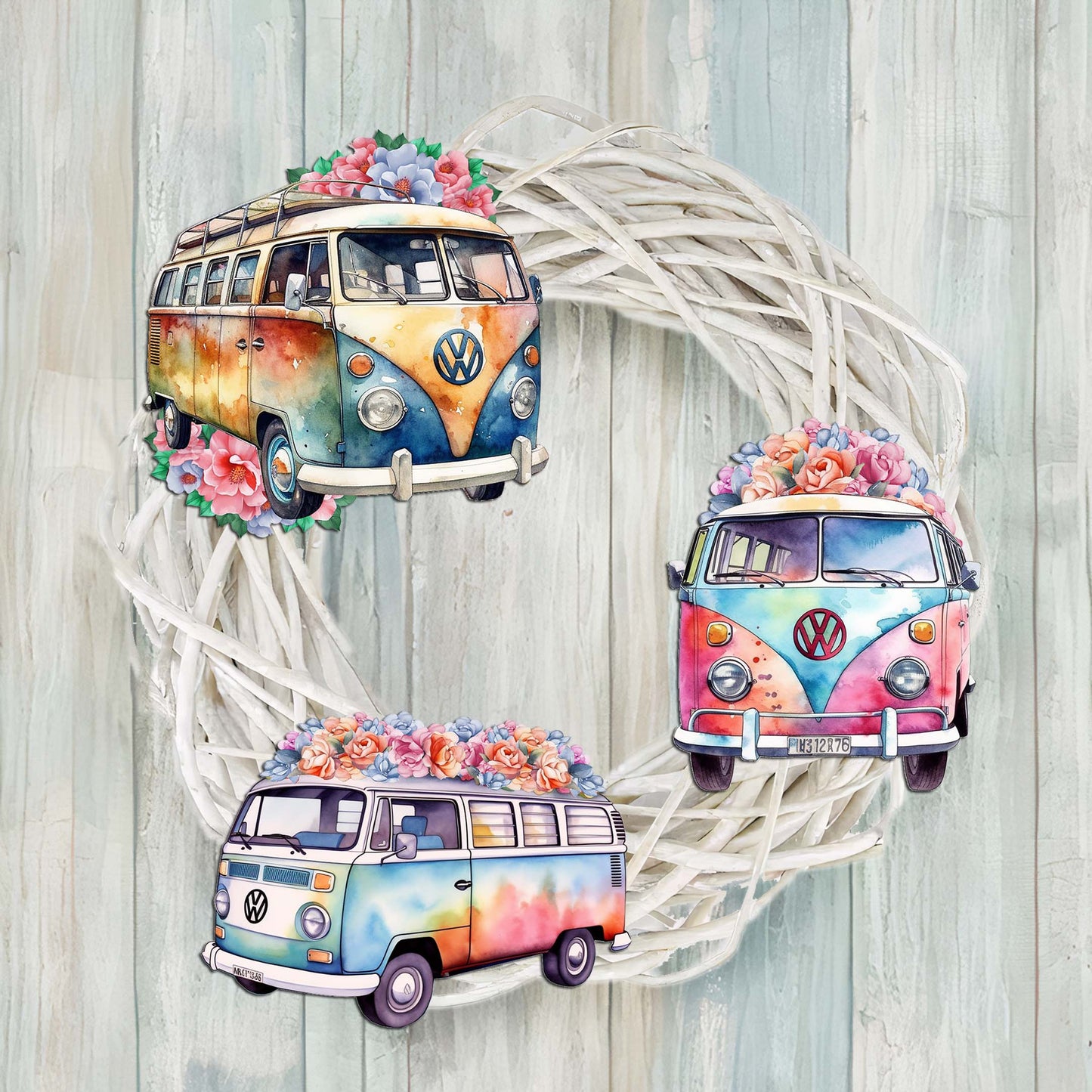 Surf Vans Decorative Wooden Clip