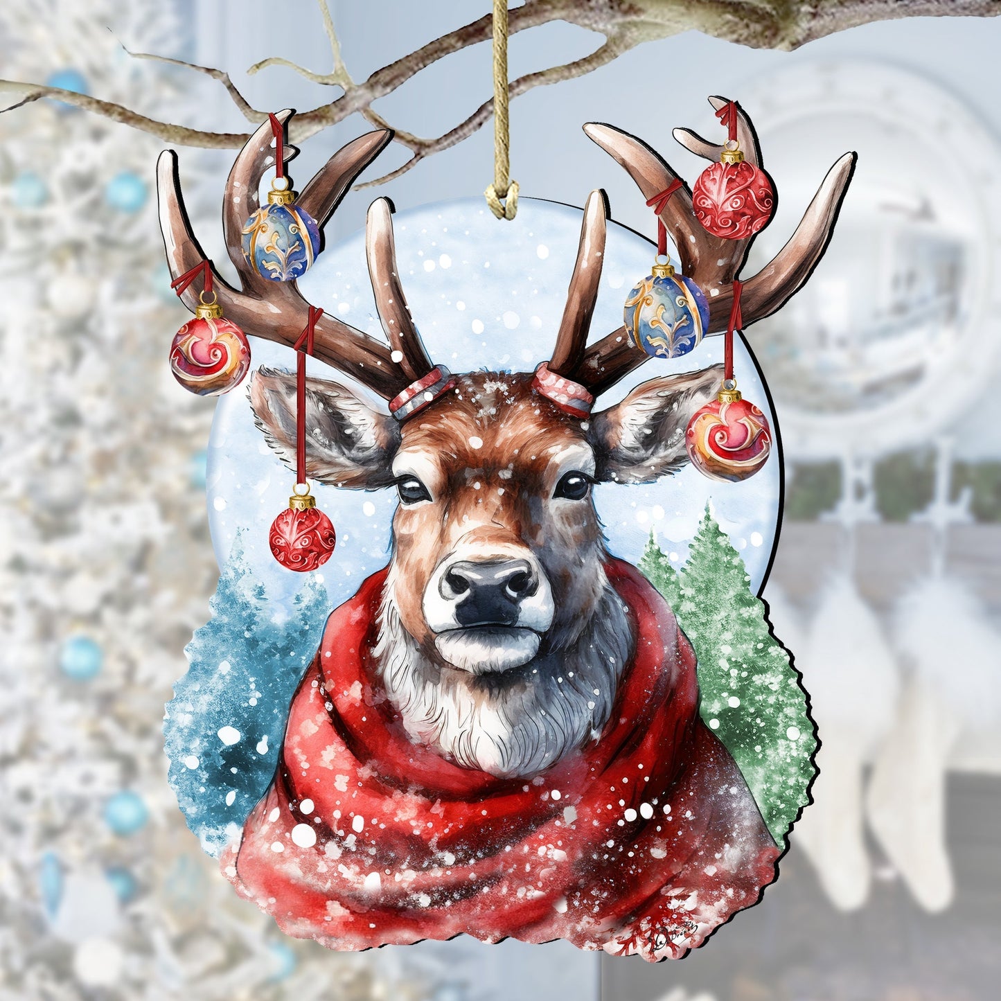 Christmas Mood Wooden Ornaments