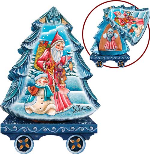 Holiday Express Santa Surprise Tree Box