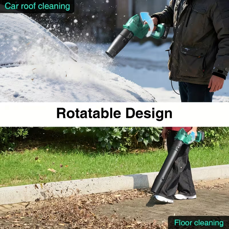550 CFM Cordless Leaf Blower with 2 Batteries and Charger