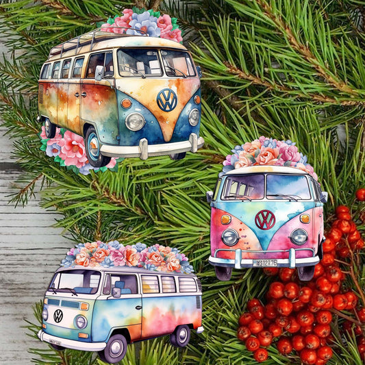 Surf Vans Decorative Wooden Clip