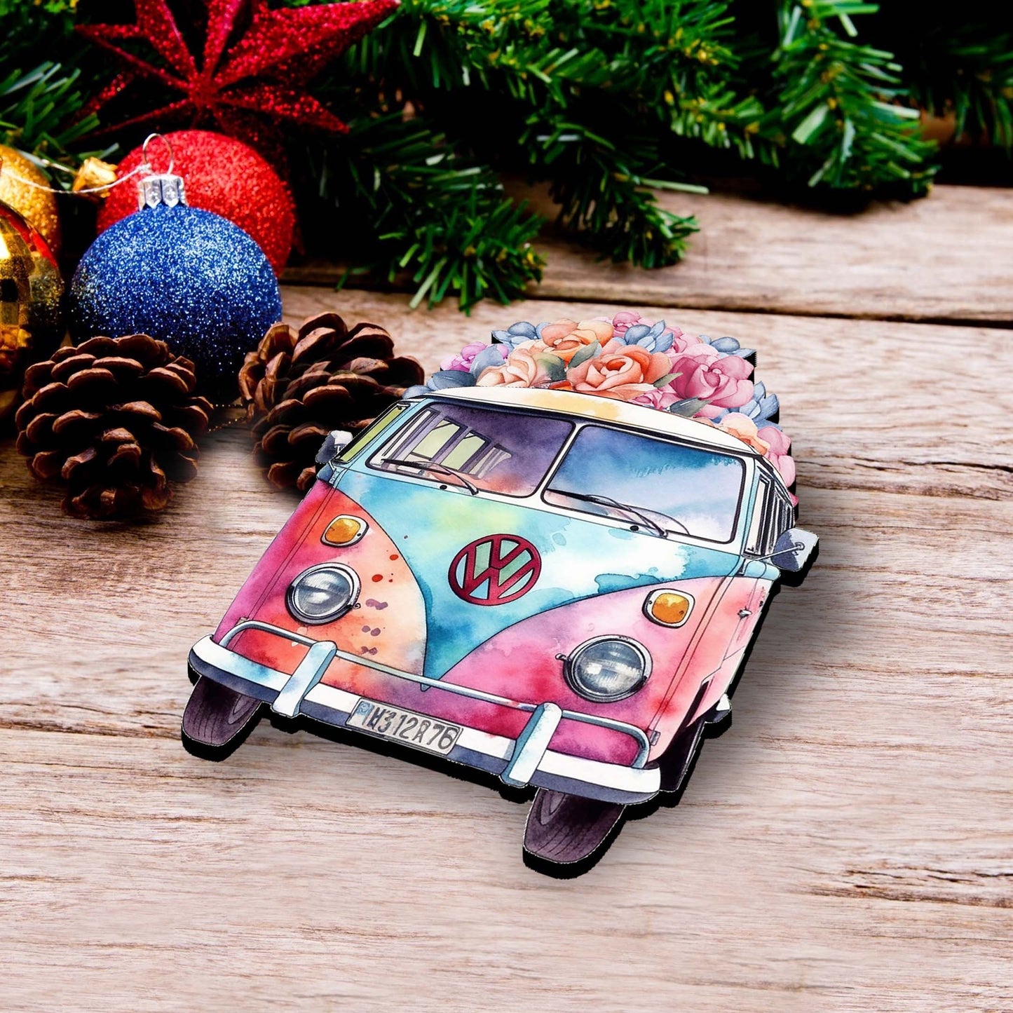 Surf Vans Decorative Wooden Clip