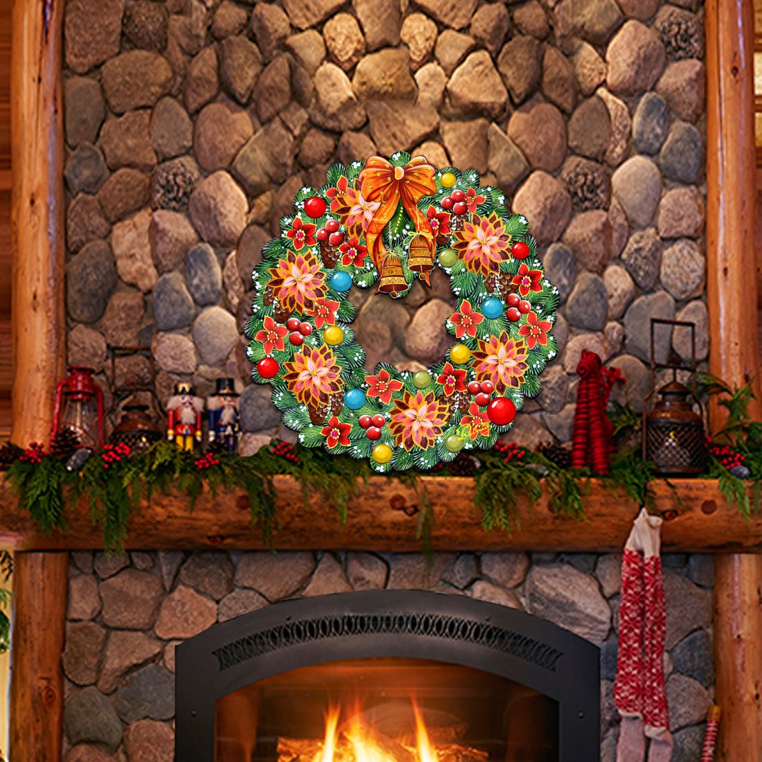 Christmas Holiday Door Wreath