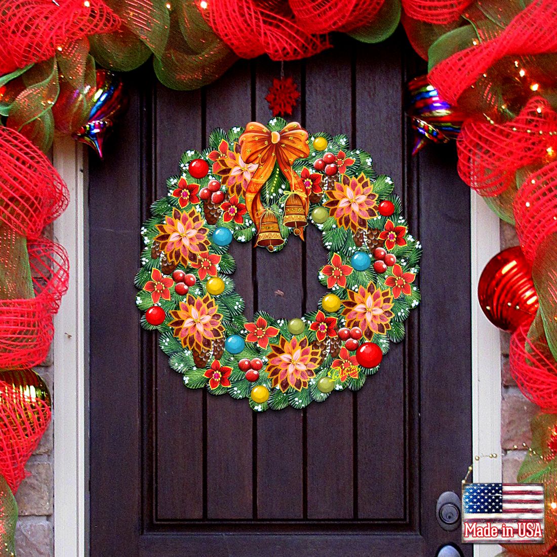 Christmas Holiday Door Wreath