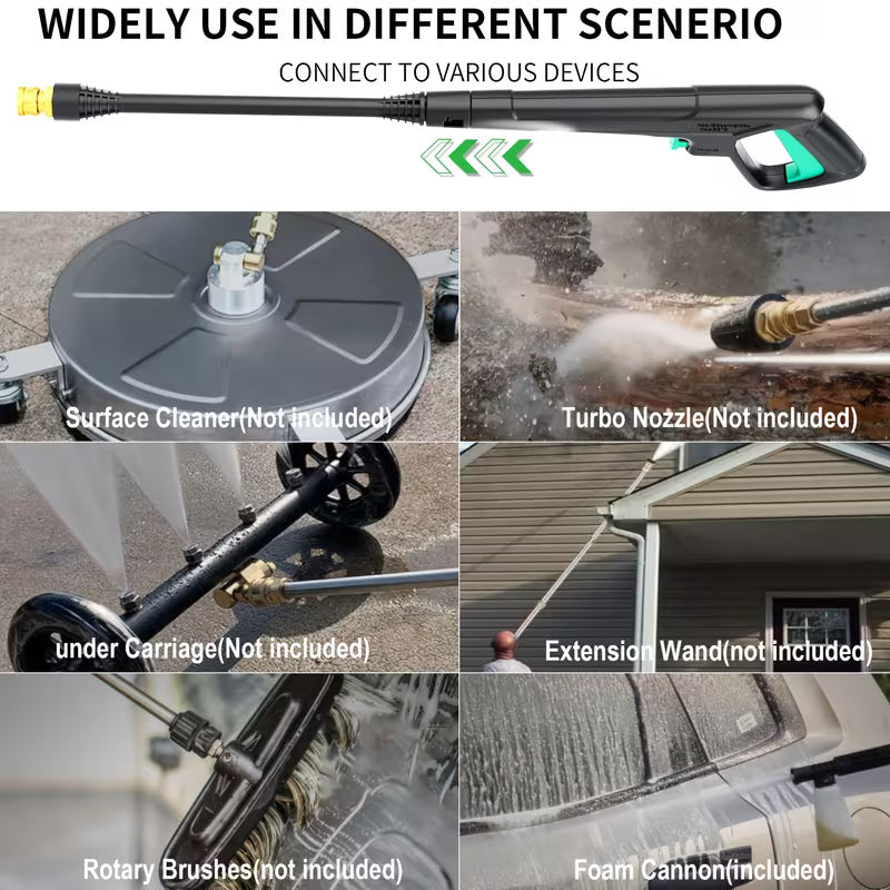 Electric Pressure Washer 4500 PSI 3.2 GPM w/ Foam Cannon Hose Reel