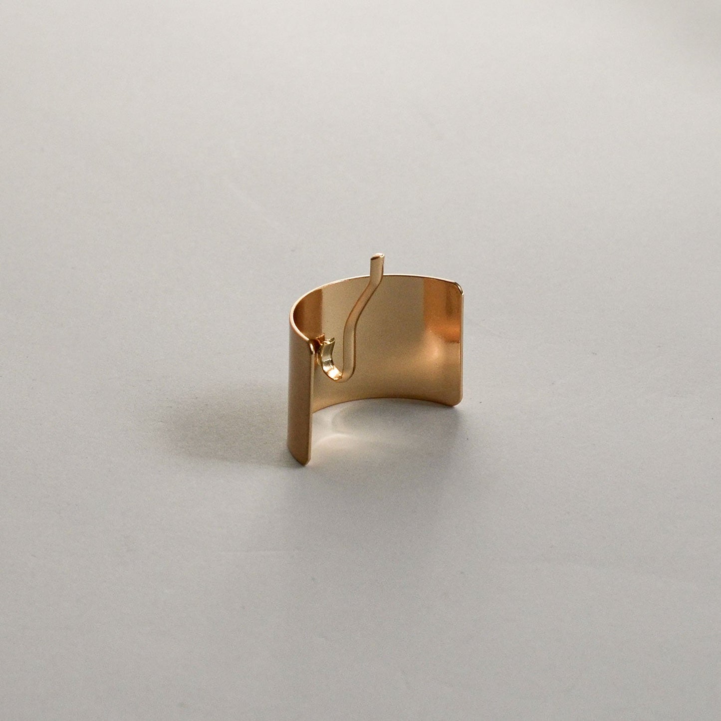 Metal Rectangular Hair Ponytail Cuff Stick | Gold