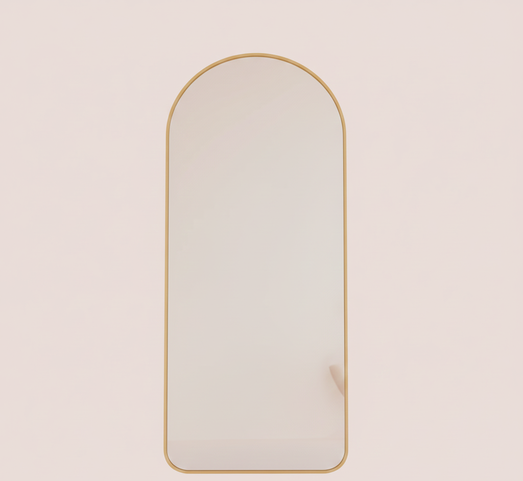 Full-Length Arched Floor Mirror with Stand - Multiple Size