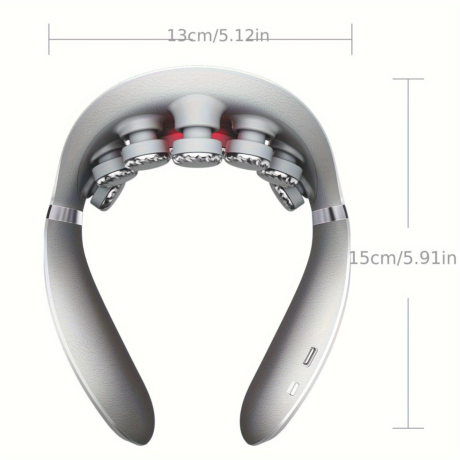 Neck Massager with Heat Cordless Portable Deep Kneading Muscle Relaxer