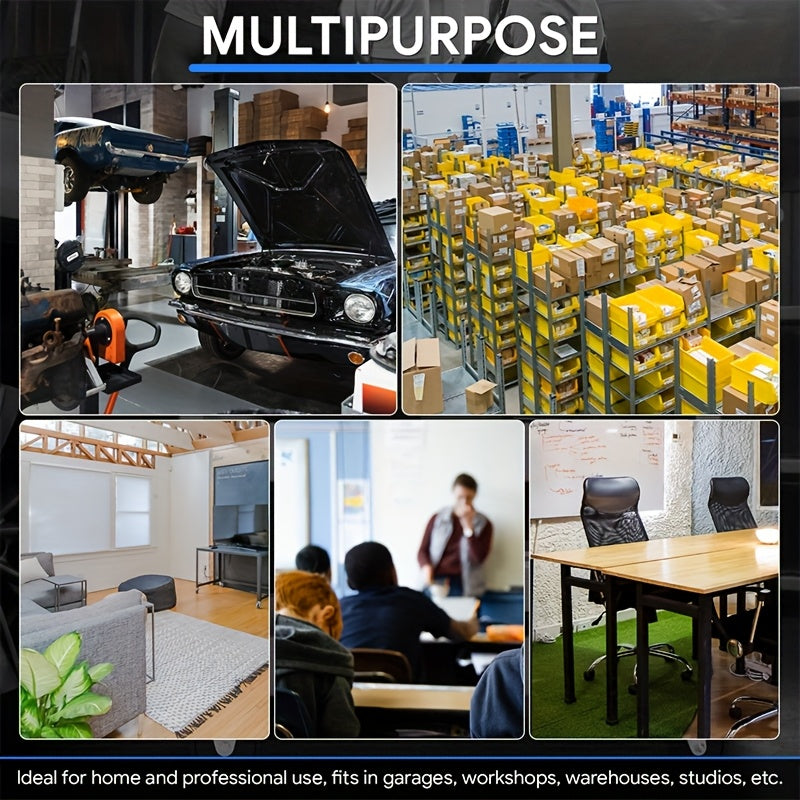 3-Tier Rolling Tool Cart with Wheels, Steel Utility Storage Cart