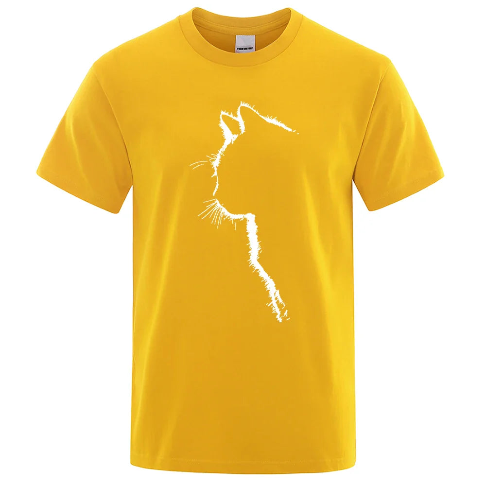 Cool Cat Print Men's T-Shirt