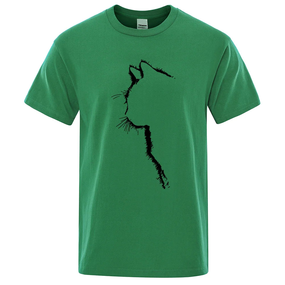 Cool Cat Print Men's T-Shirt