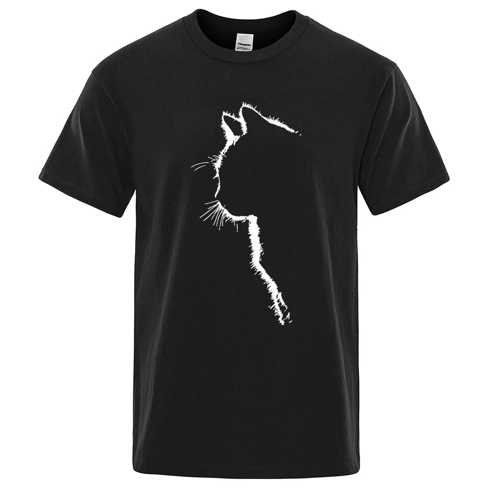 Cool Cat Print Men's T-Shirt