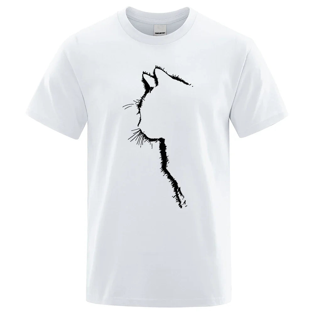 Cool Cat Print Men's T-Shirt