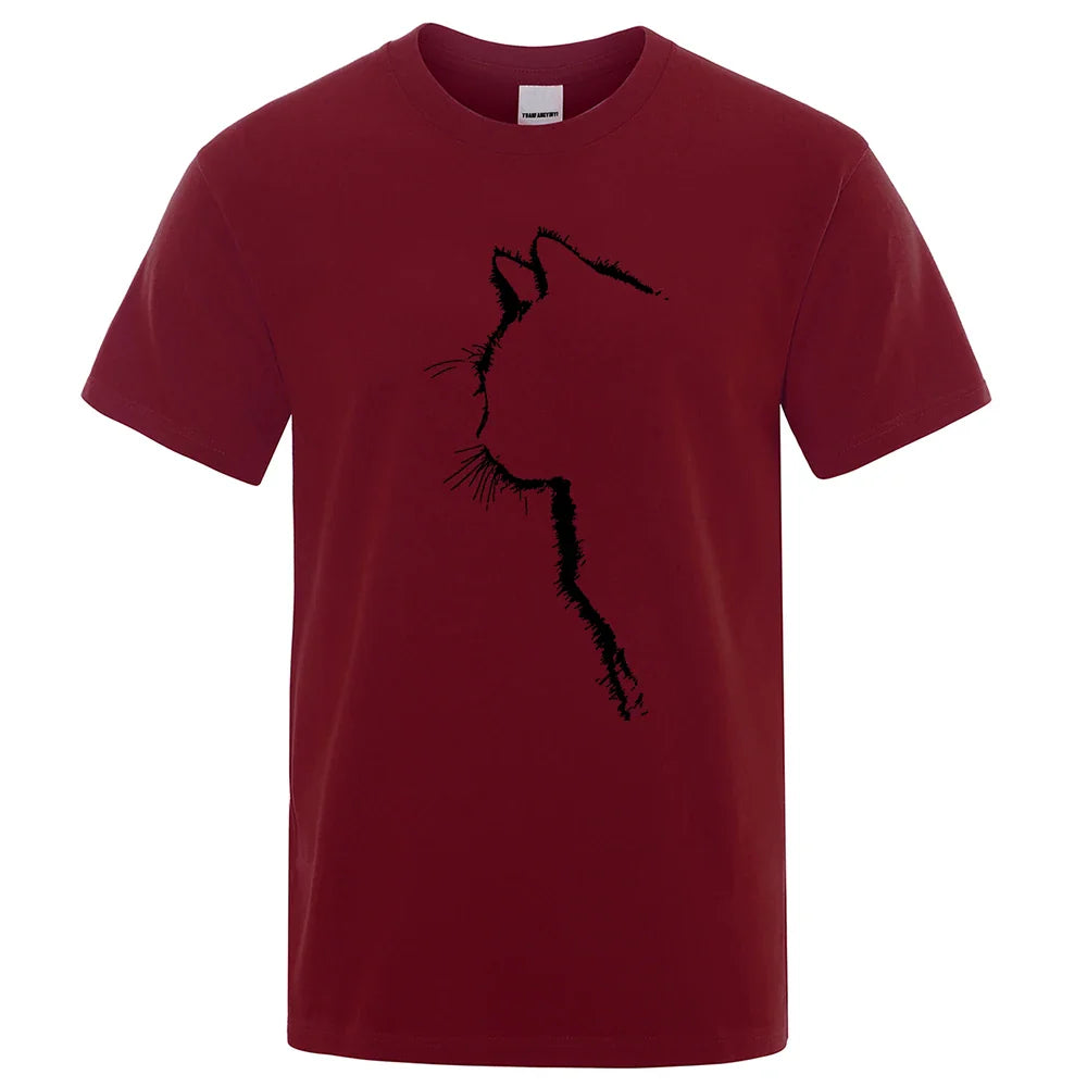 Cool Cat Print Men's T-Shirt