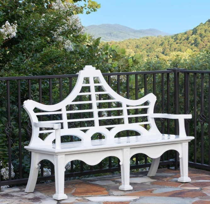 Park Hill | Bay Lake Garden Bench, Hydrangea White