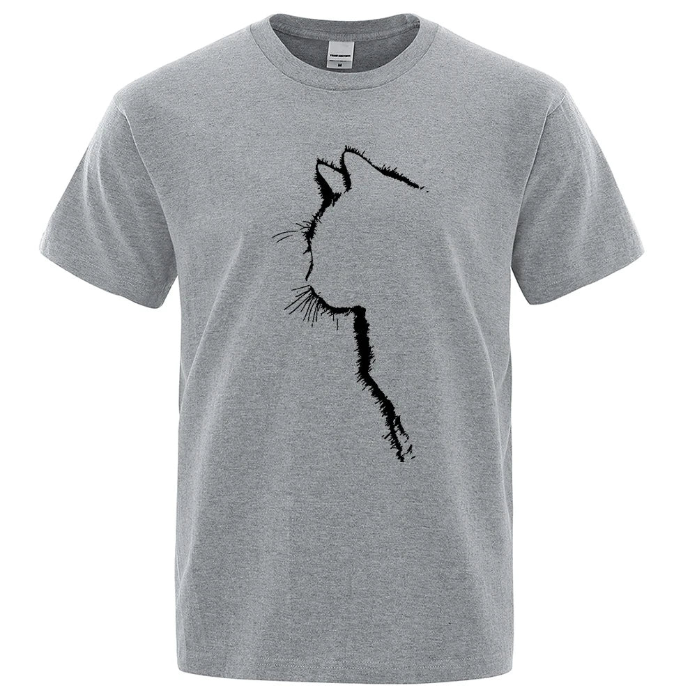 Cool Cat Print Men's T-Shirt