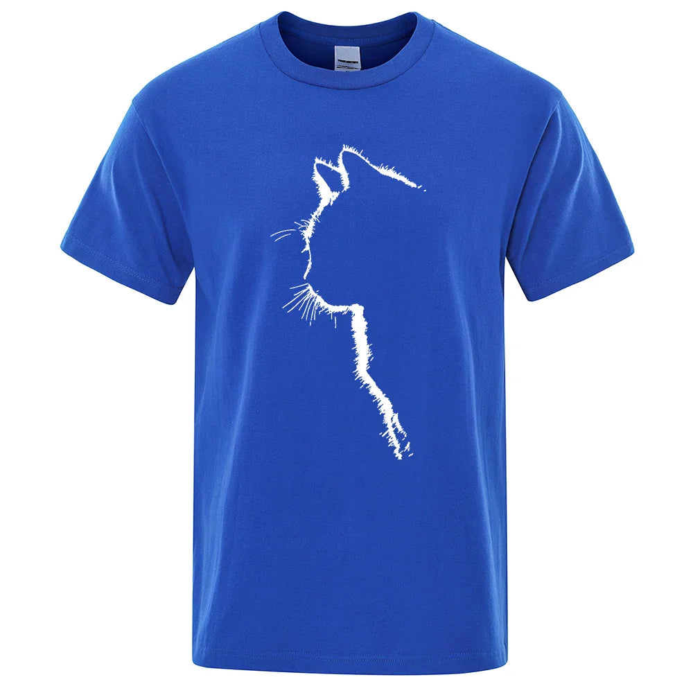 Cool Cat Print Men's T-Shirt