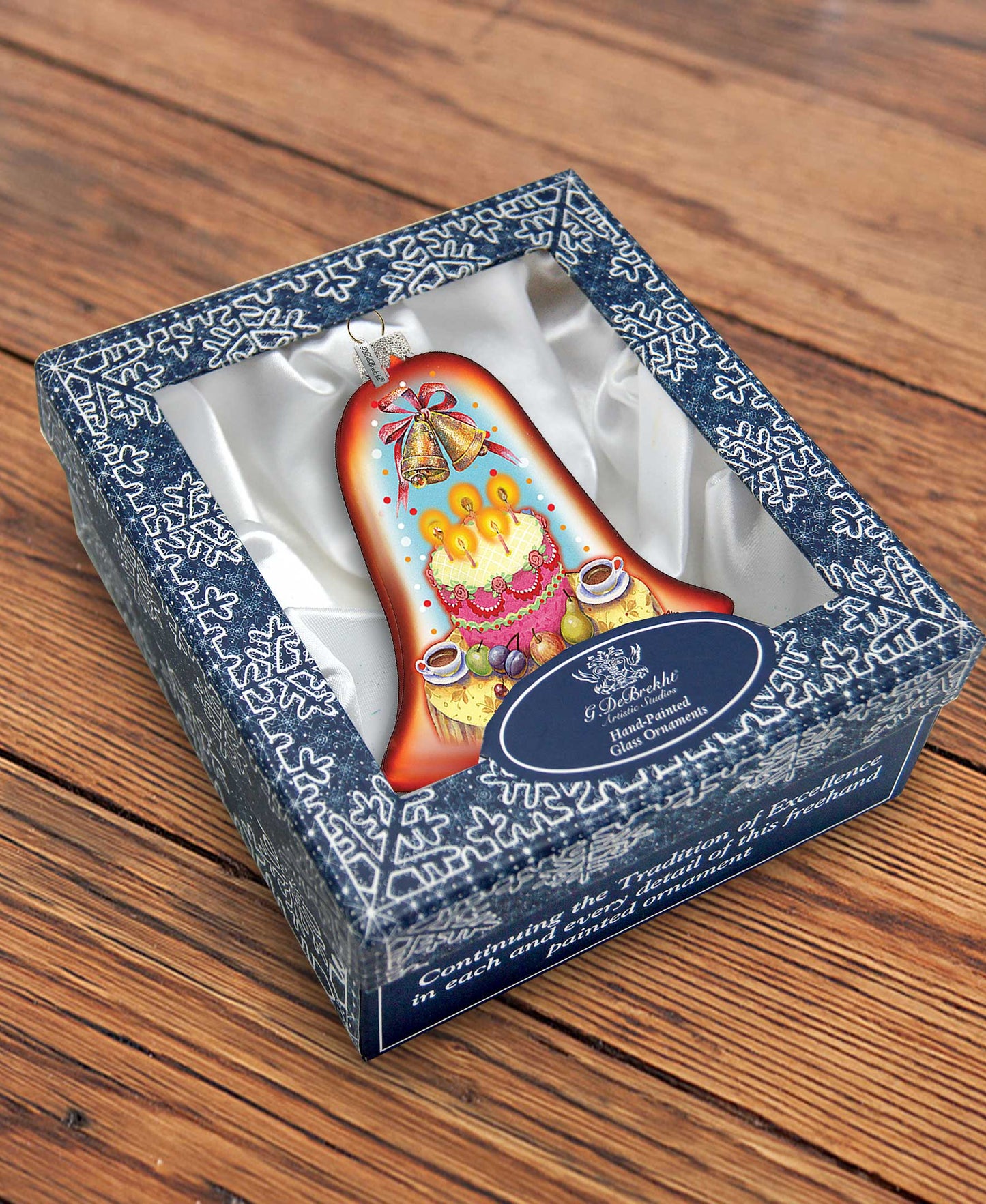 Celebration Bell Glass Ornament