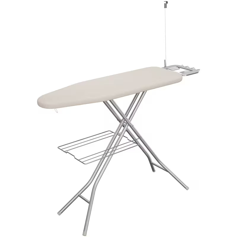 Full Size Foldable Ironing Board with Clothes Rack