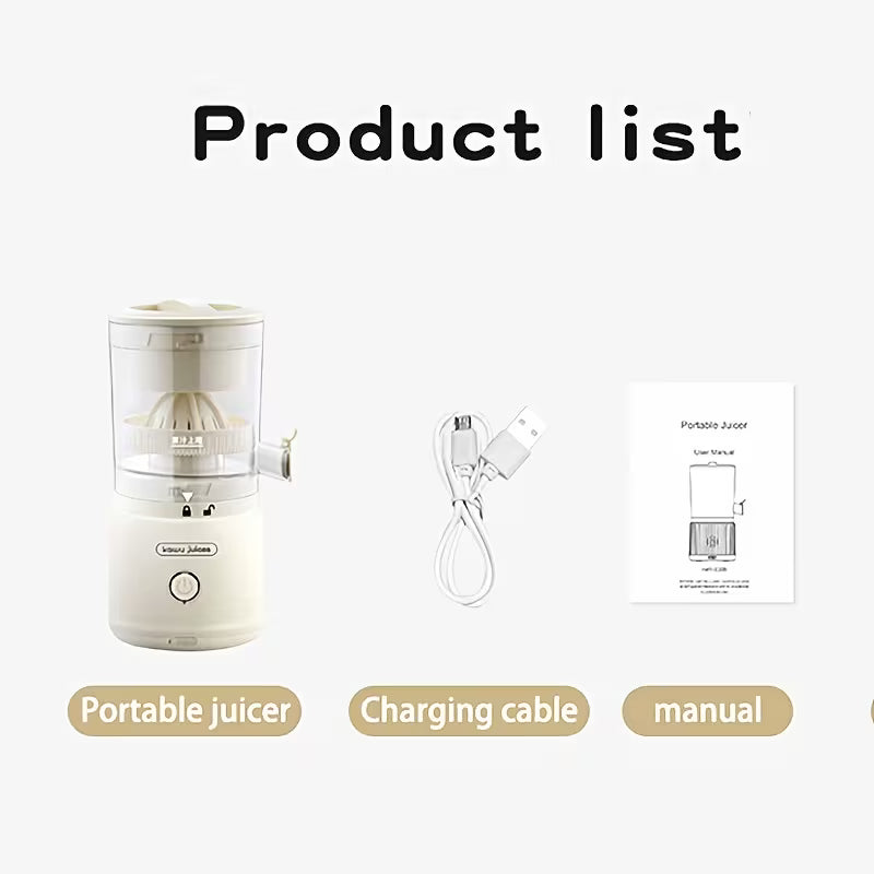 Portable Juicing Cup Electric Rechargeable Citrus Juicer