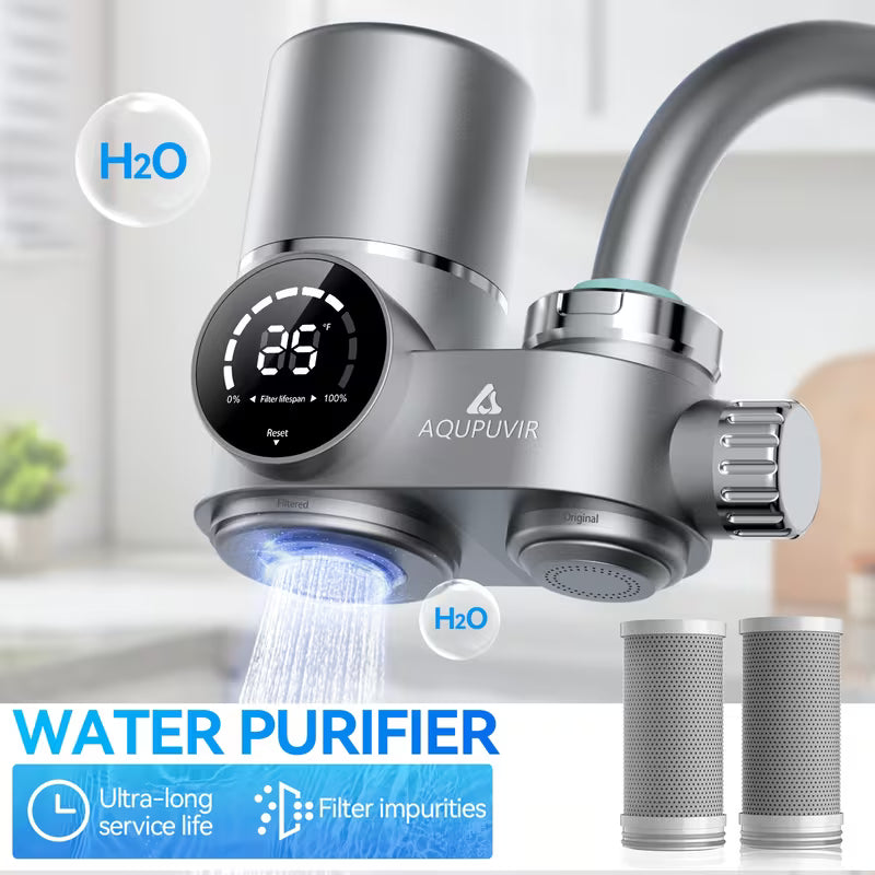 Faucet Water Filter with Filter Element for Standard Sinks