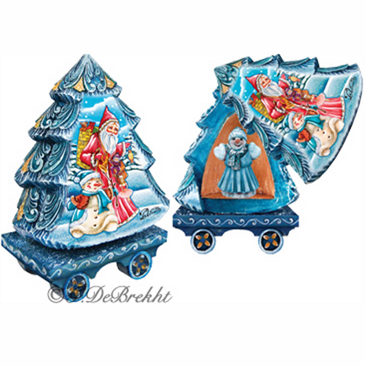Holiday Express Santa Surprise Tree Box