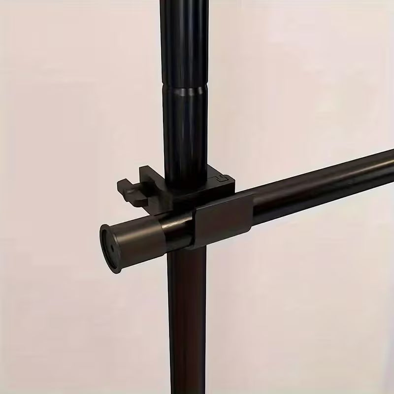 Adjustable Dual-Pole Metal Clothes Garment Rack