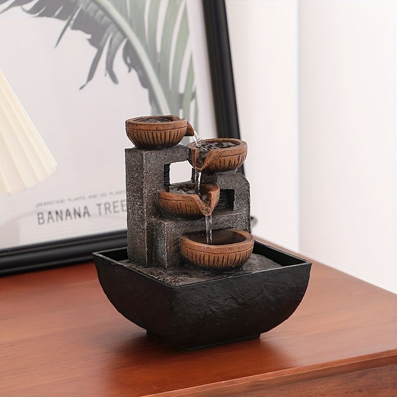 USB Desktop Fountain Indoor Waterfall Decoration