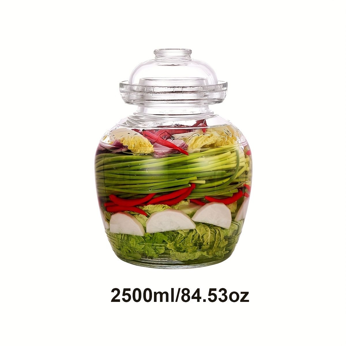 Glass Fermentation Jar with Lid