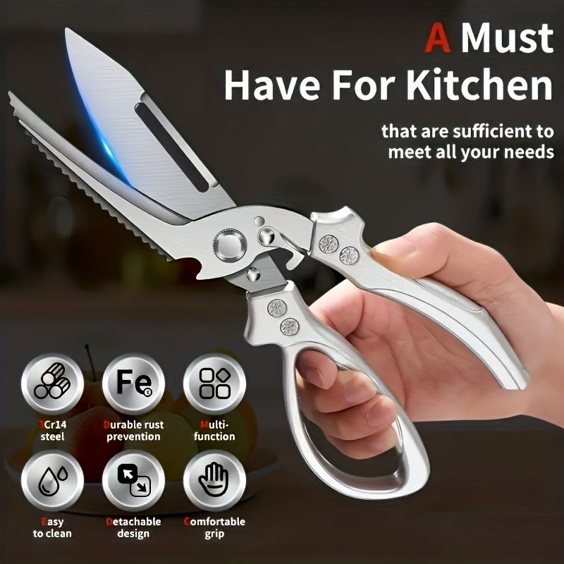 3Cr Stainless Steel Kitchen Shears for Chicken Bone