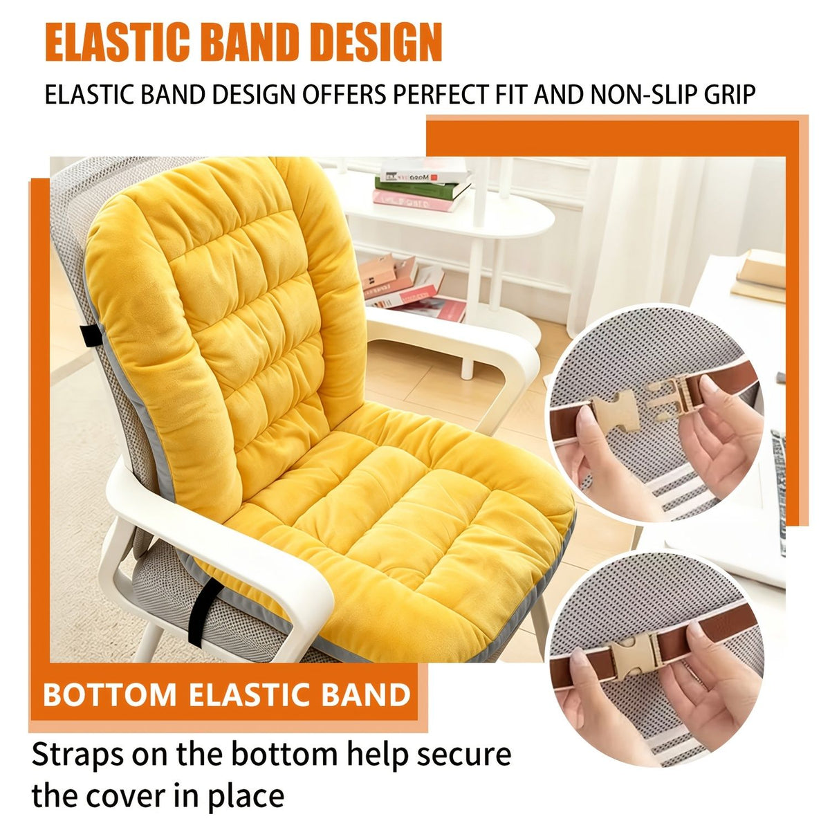 Thick Comfortable Office Chair Cushion Lumbar Support