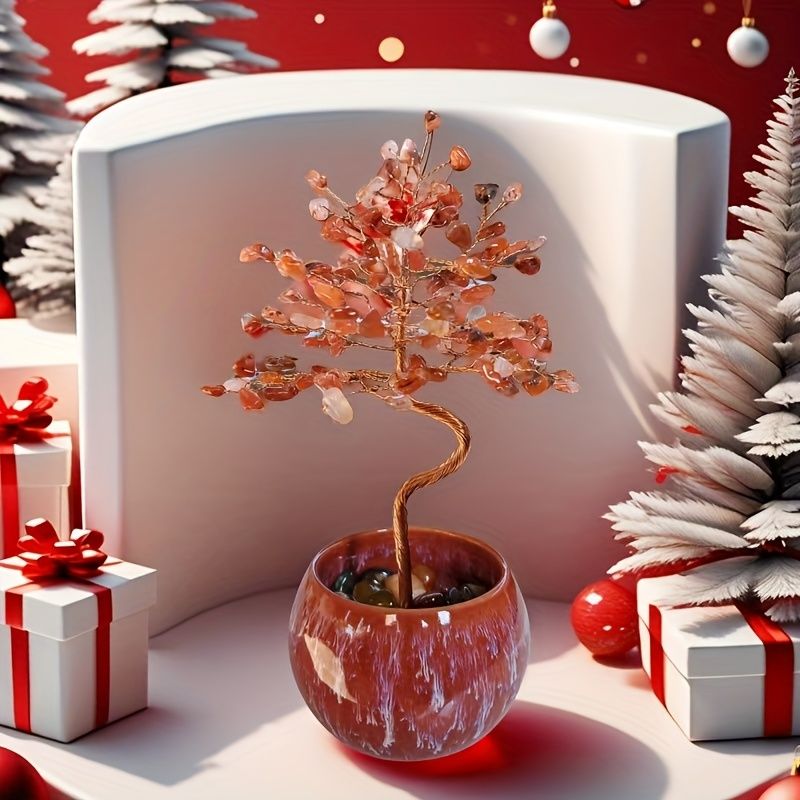 Crystal Tree Ceramic Ornament