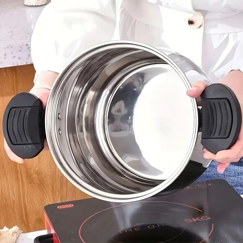 Stainless Steel Multipurpose Cooker with Glass Lid