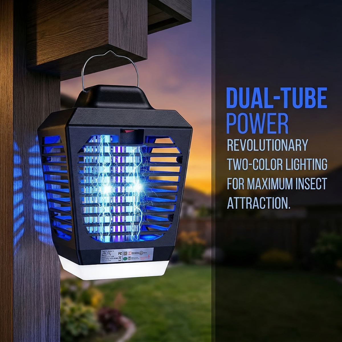 Electric Bug Zapper Fly Trap Metal Mesh