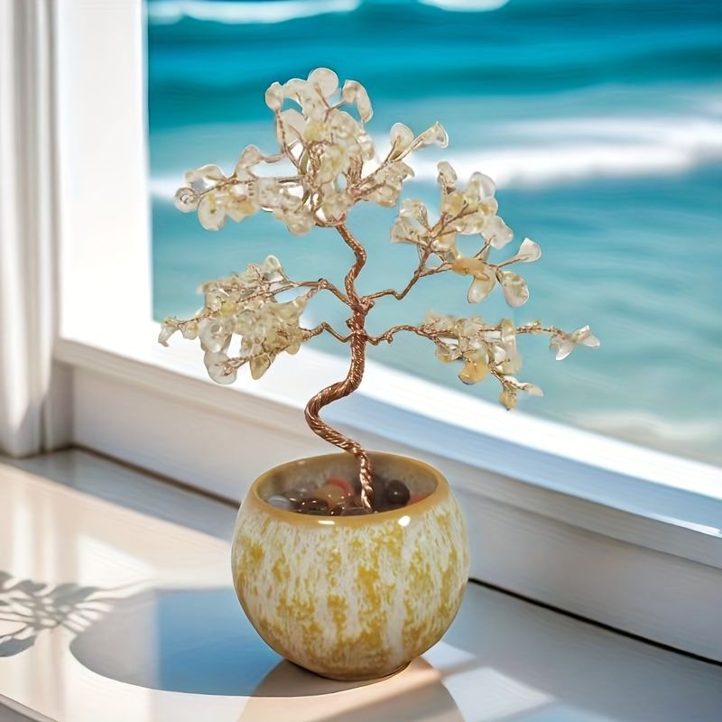 Crystal Tree Ceramic Ornament