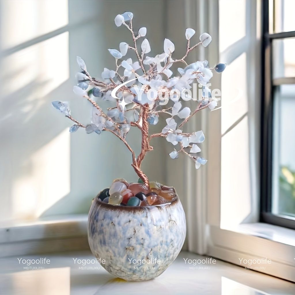 Crystal Tree Ceramic Ornament