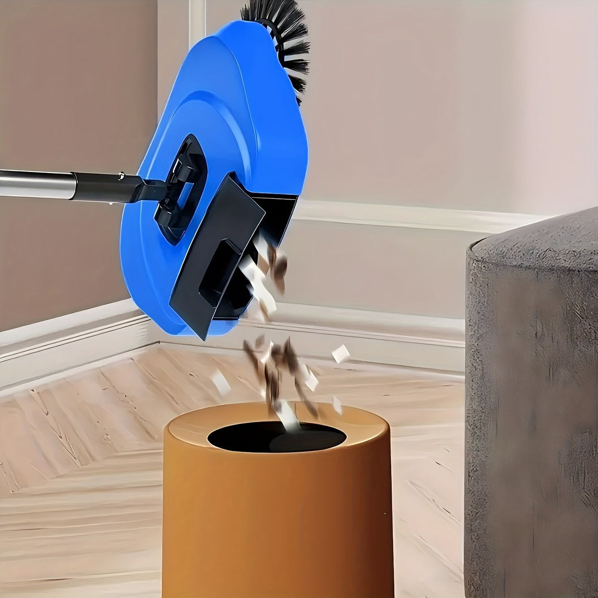 3-in-1 Manual Floor Cleaner Set with Long Handle