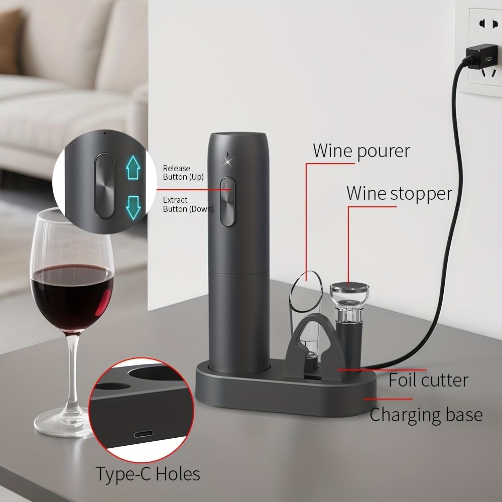 Rechargeable Electric Wine Opener Set